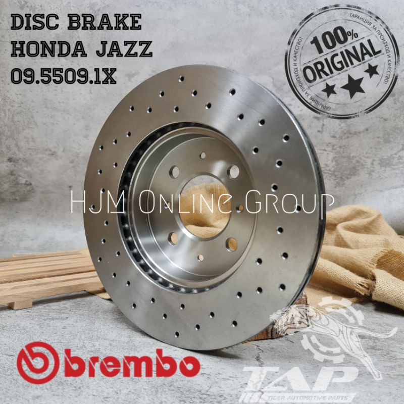 ROTOR DISC BRAKE FRONT XTRA JAZZ GE8 - PIRINGAN CAKRAM LUBANG BREMBO ORIGINAL