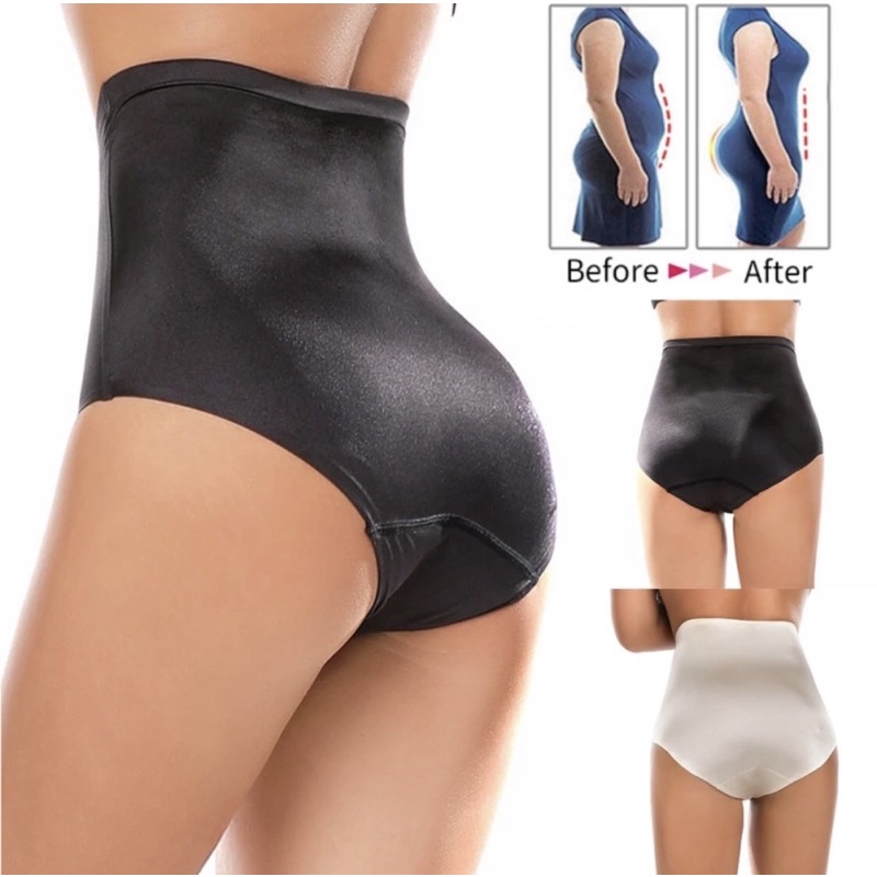 Ready Stock / Korset Postpartum Women High Waist Slimming Pants Seamless Waist Abdomen Pants Hi