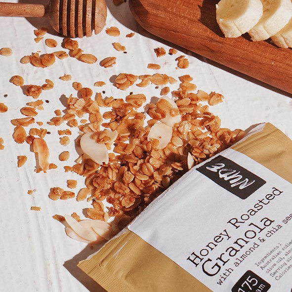 

NUDE - Honey Roasted Granola with Almond Slices 175g - NO ADDED SUGAR