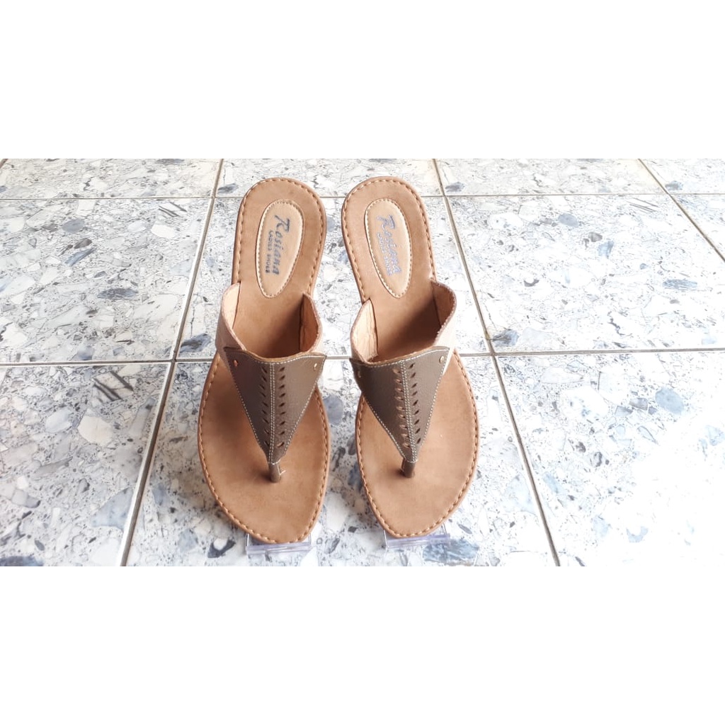 Sandal Kulit Asli Premium Sandal Jepit Wanita KL16