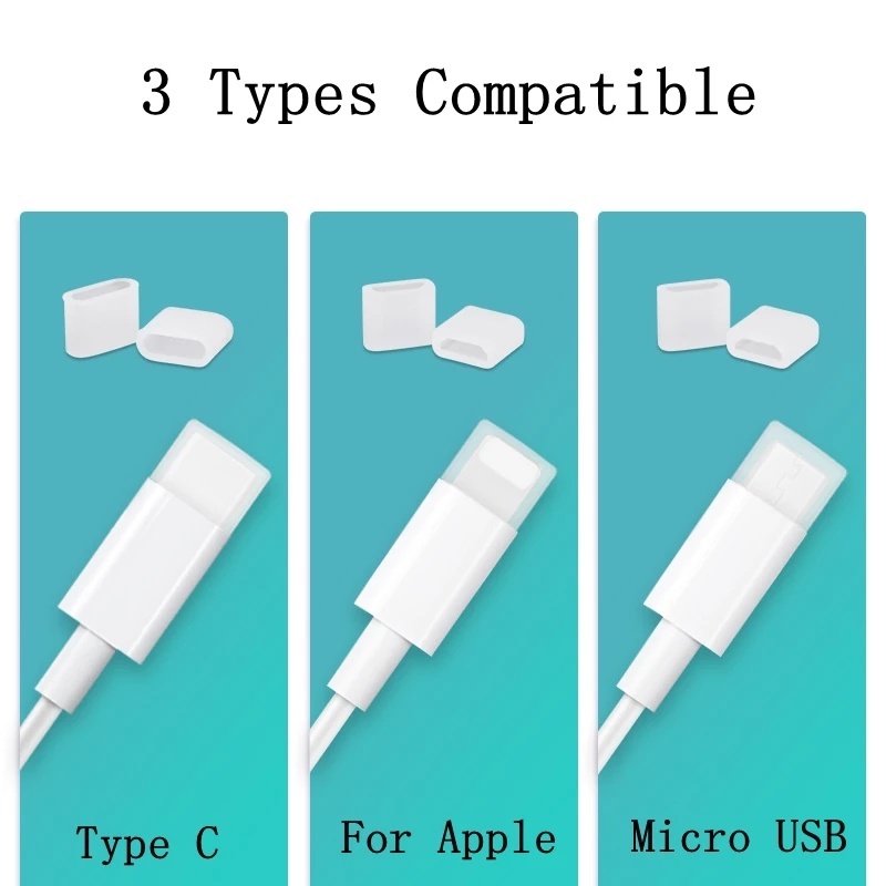 [Harga Grosir]1pc Cover Pelindung Plug Kabel Data / Charger Universal Tipe C / Micro USB / IOS/Hot Sale