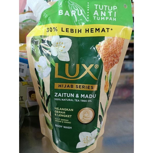 Lux botanicals body wash hijab zaitun & madu 400ml