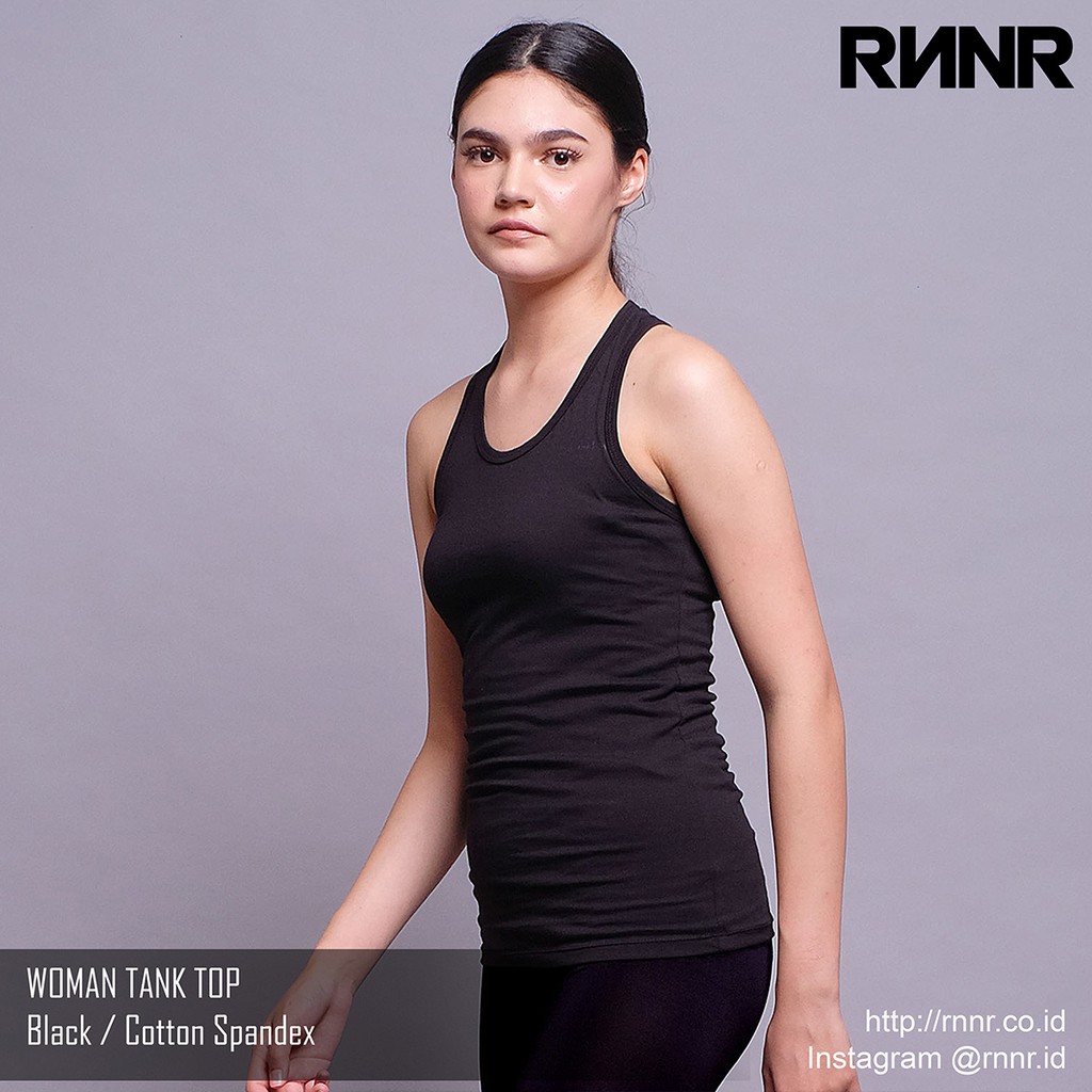 Baju Senam / Baju Yoga / Olahraga Wanita kaos Tank Top spandex putih