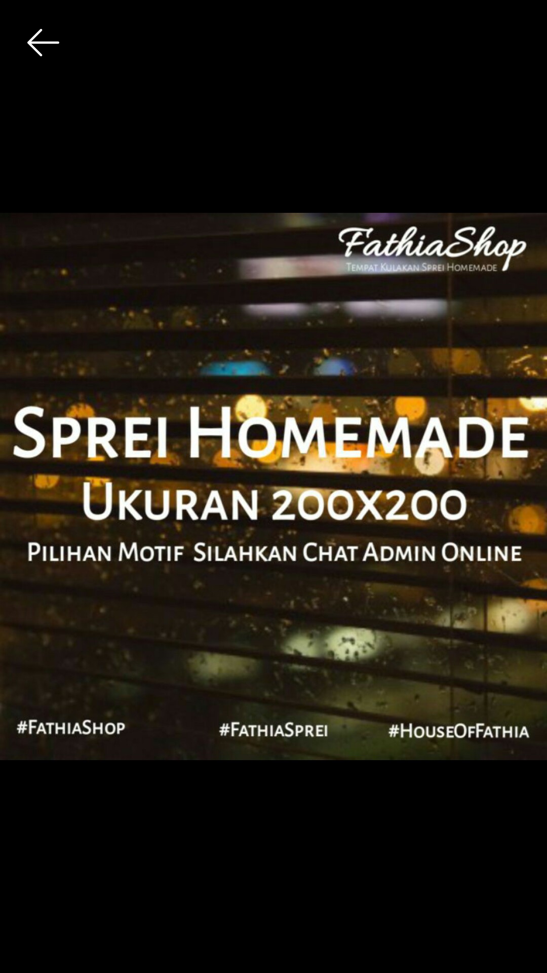 Sprei Homemade 200x200 Khusus Reseller