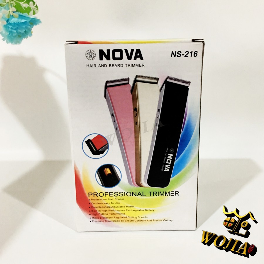 Alat Cukur Rambut Elektrik / Hair Clipper Trimmer Nova NS-216