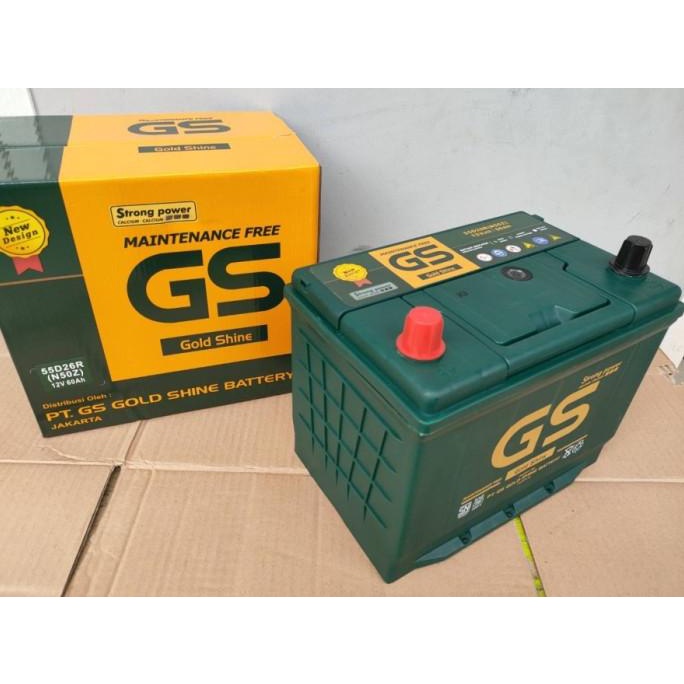 Aki Mobil GS MF N50Z 55D26R 12 Volt 60 Ampere belk11 Ayo Order