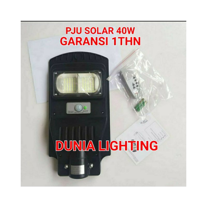 LAMPU JALAN LED SOLAR 40W PJU TENAGA SURYA 40WATT 40 WATT