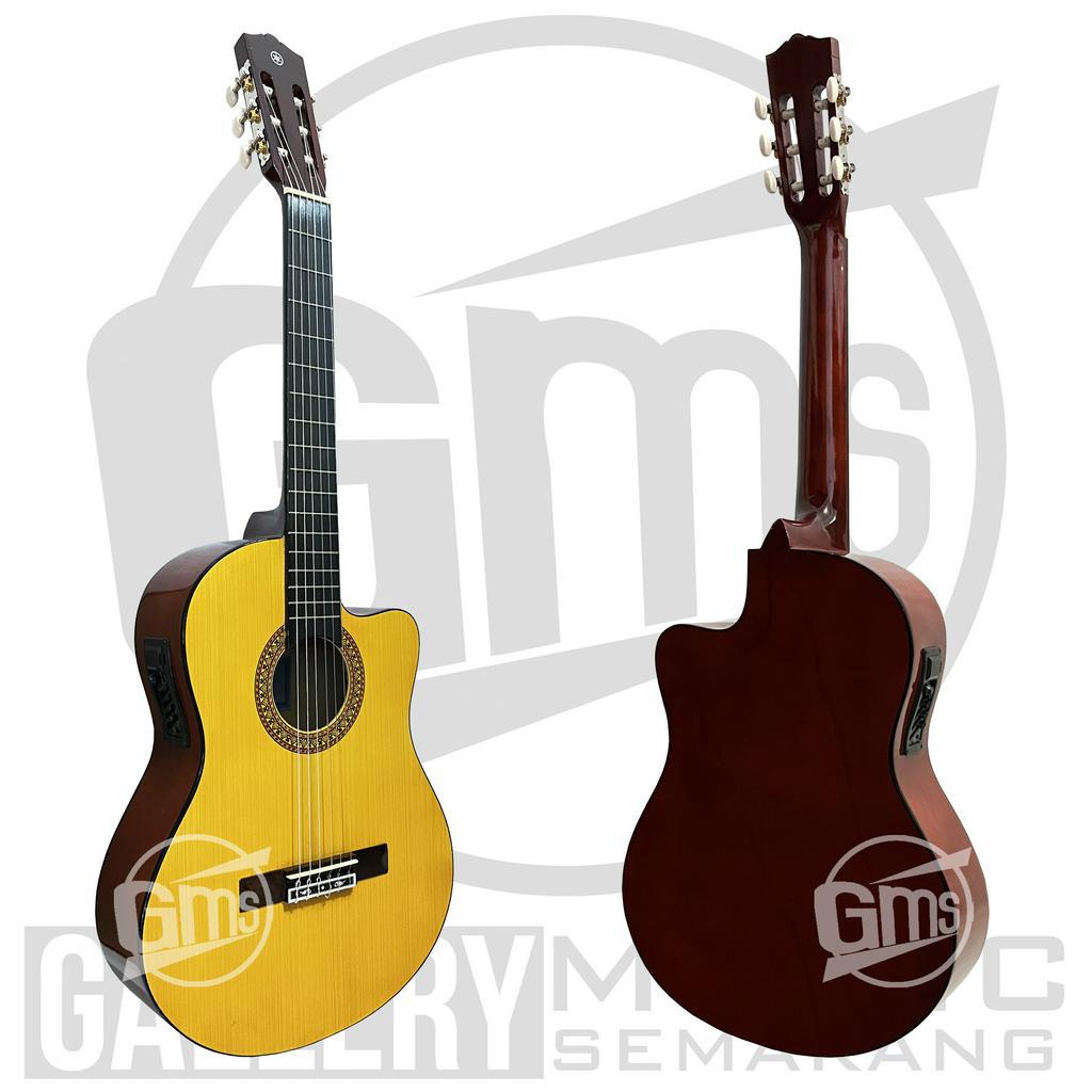 Gitar Klasik Elektrik Cutaway Nylon C315 Tanam Besi Gitar Klasik Elektrik Cutaway