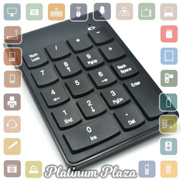 Taffware Keypad Numeric Wireless 2.4GHz 10 Meter - i120 - Black`6G0OIE-