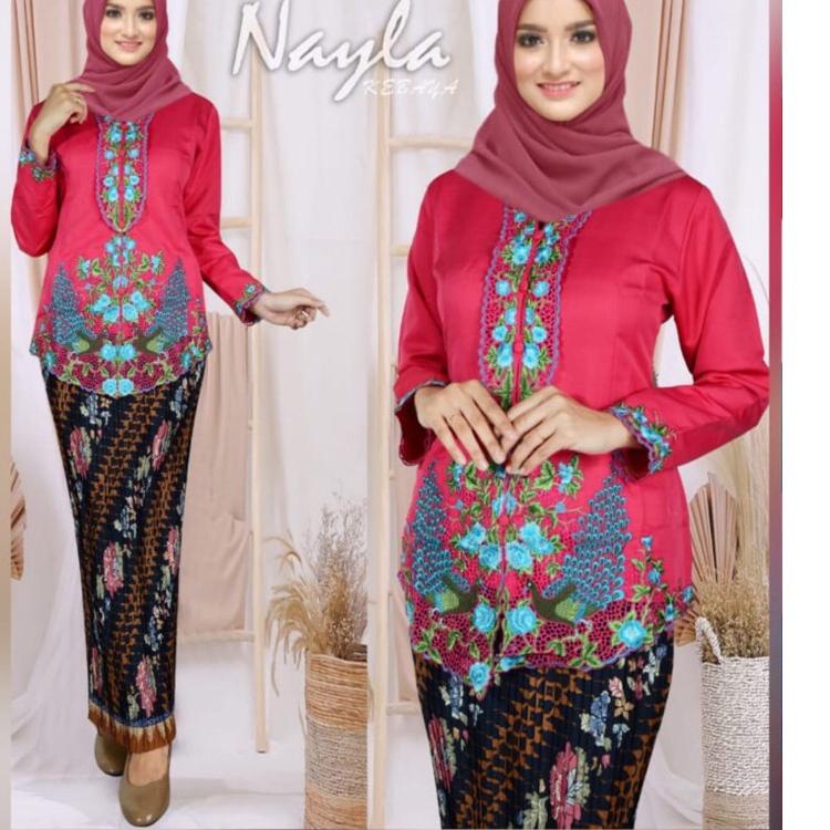 ✭ Kebaya Encim Bordir Panjang KE08 Balotelli Tebal | Kebaya Kartini Wanita NAYLA KEBAYA ➸