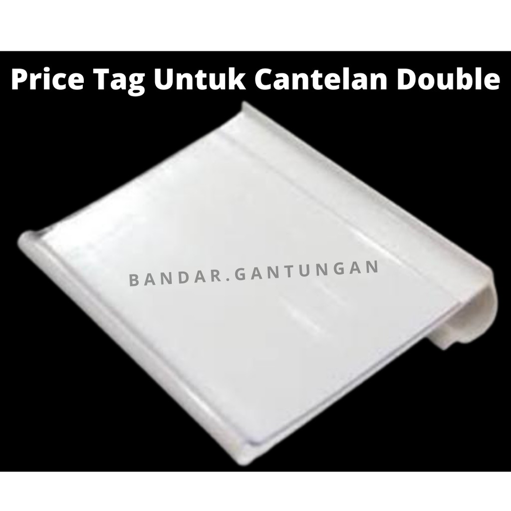 Price Tag Mika Harga Untuk Cantelan Ram Double Mika Supermarket Display Mika Label Harga - BH