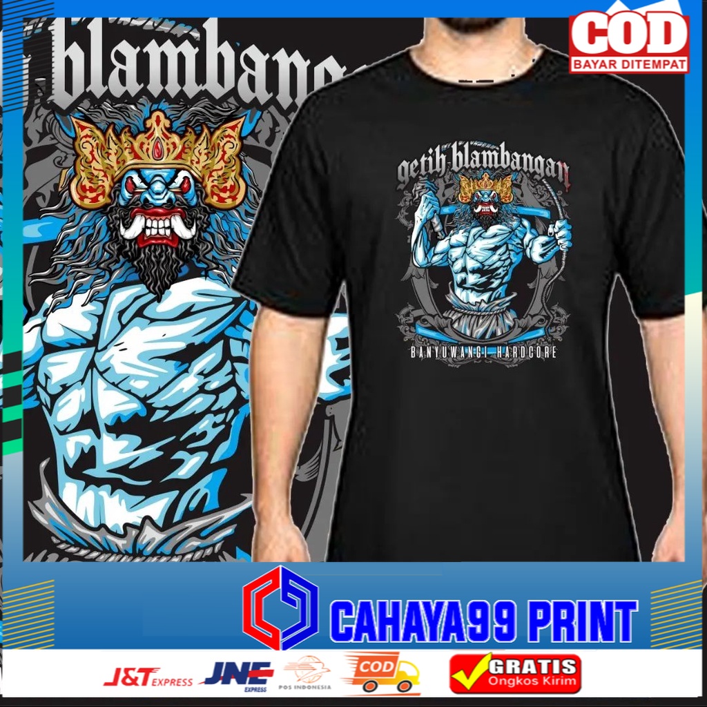 Kaos Distro Jaranan Buto Banyuwangi Catton Combed 30s Original Kaos BudayaKuda Kepang