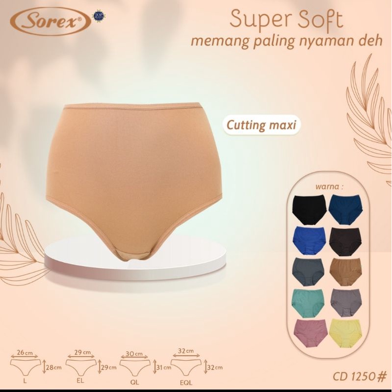 Celana Dalam Sorex 1250 super soft  murah