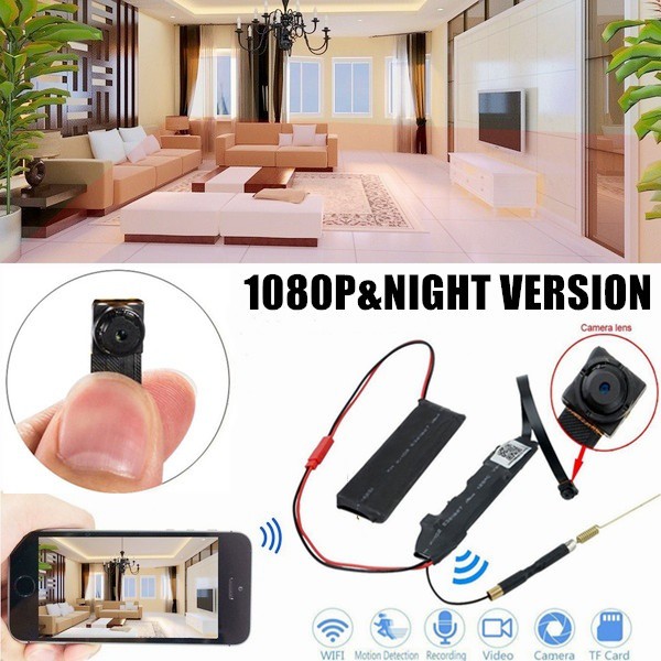 Mini DV Wifi Kamera Pengintai Tersembunyi untuk Keamanan - Promo