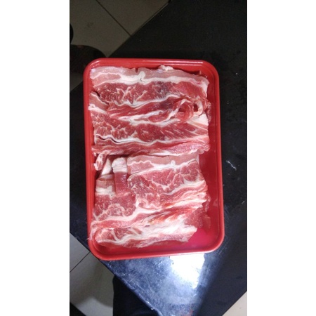 Daging Barbeque Short Plate 500 dan 250  gr import australia