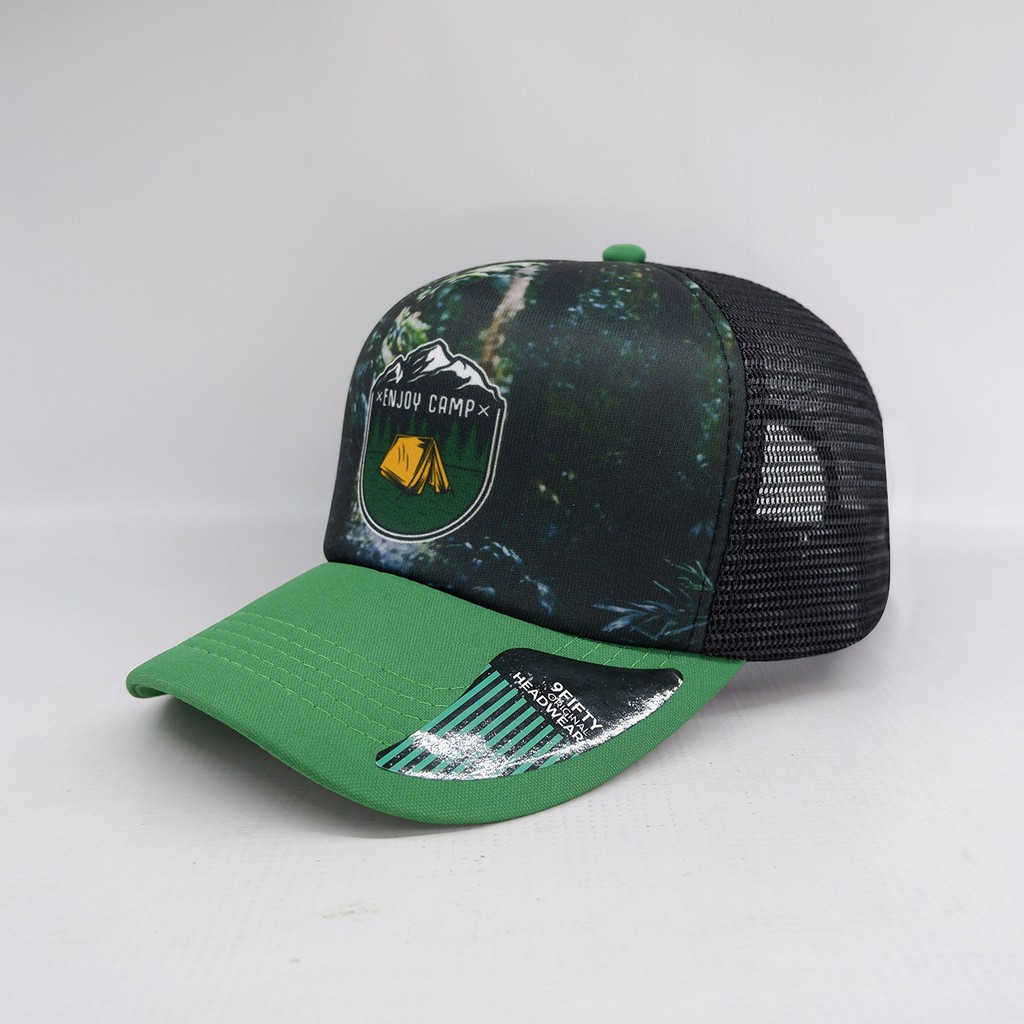 Topi Trucker jaring pecinta alam TRAVEL - ENJOY CAMP