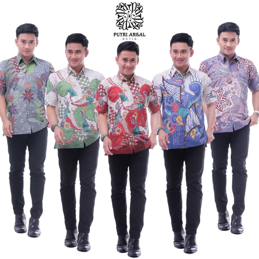 Jual Murah Kemeja Batik Tulis Furing Lengan Pendek  Pria Murah Pekalongan AjaoGEDUAyjrwXA