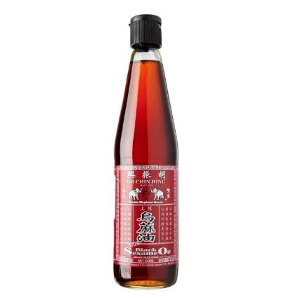

MilL Black Sesame Oil Minyak Wijen Hitam Double Elephant 600ml Cap Dua Gajah