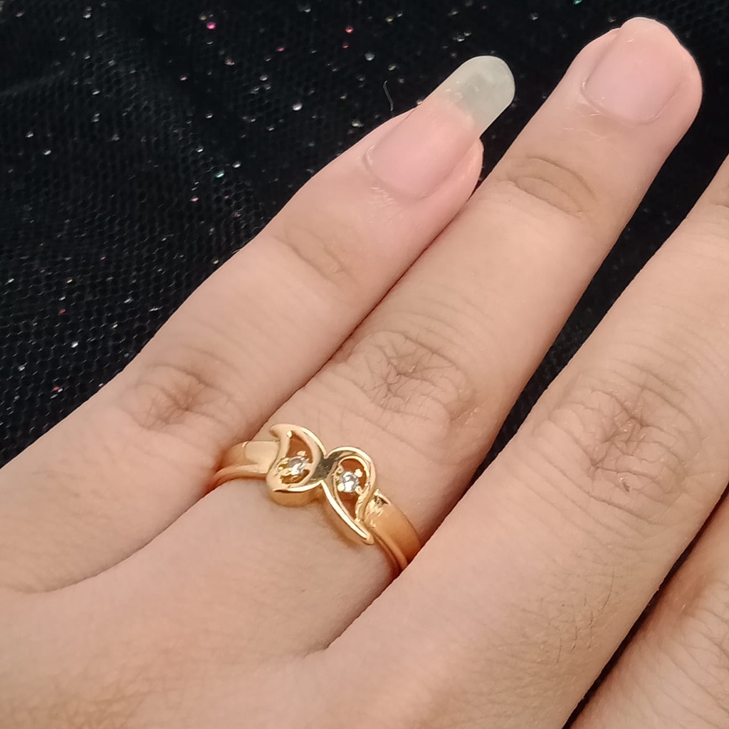 Cincin Emas 17K - 1.7 gr Kadar 750 - 821