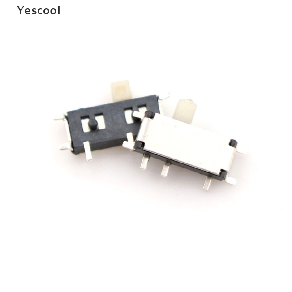 Yescool 20pcs Saklar Slide Switch On-OFF 2 Posisi Ukuran Mini SMD