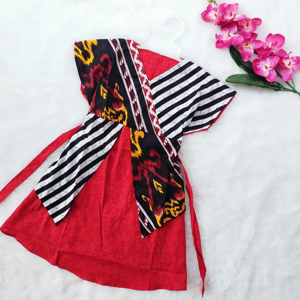 Dress Batik Anak Dress Andin Anak 4-5th Dress Anak Batik