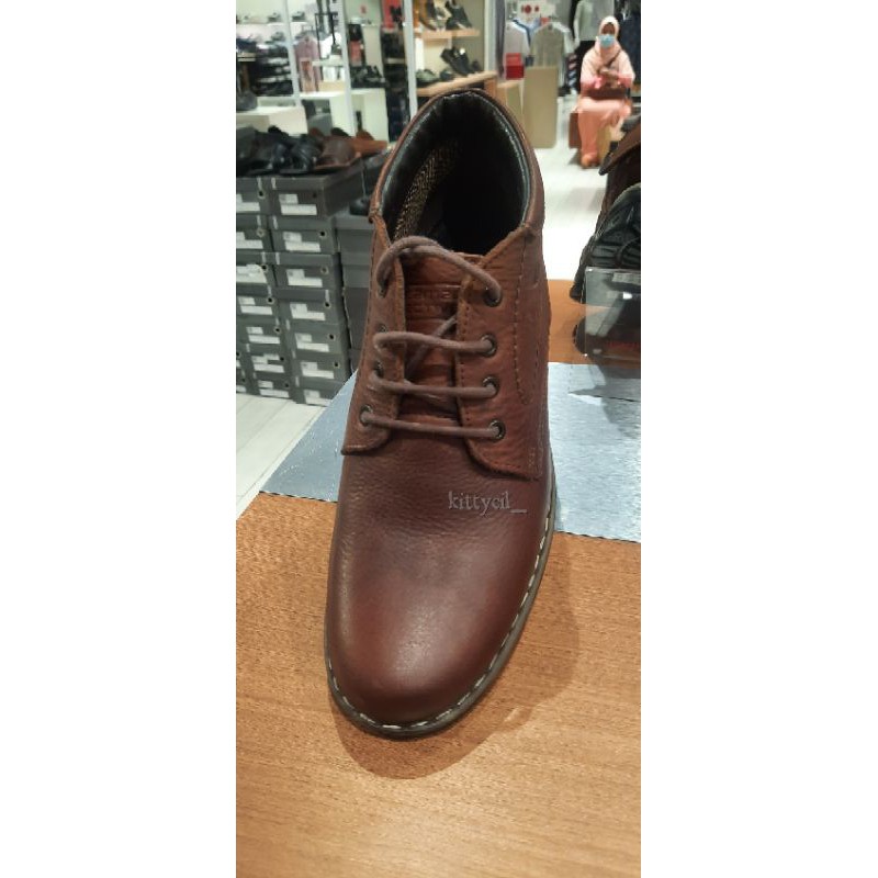 SEPATU BOOTS CASUAL FORMAL CASUAL CAMEL ACTIVE ORIGINAL GENOVA KULIT ASLI.