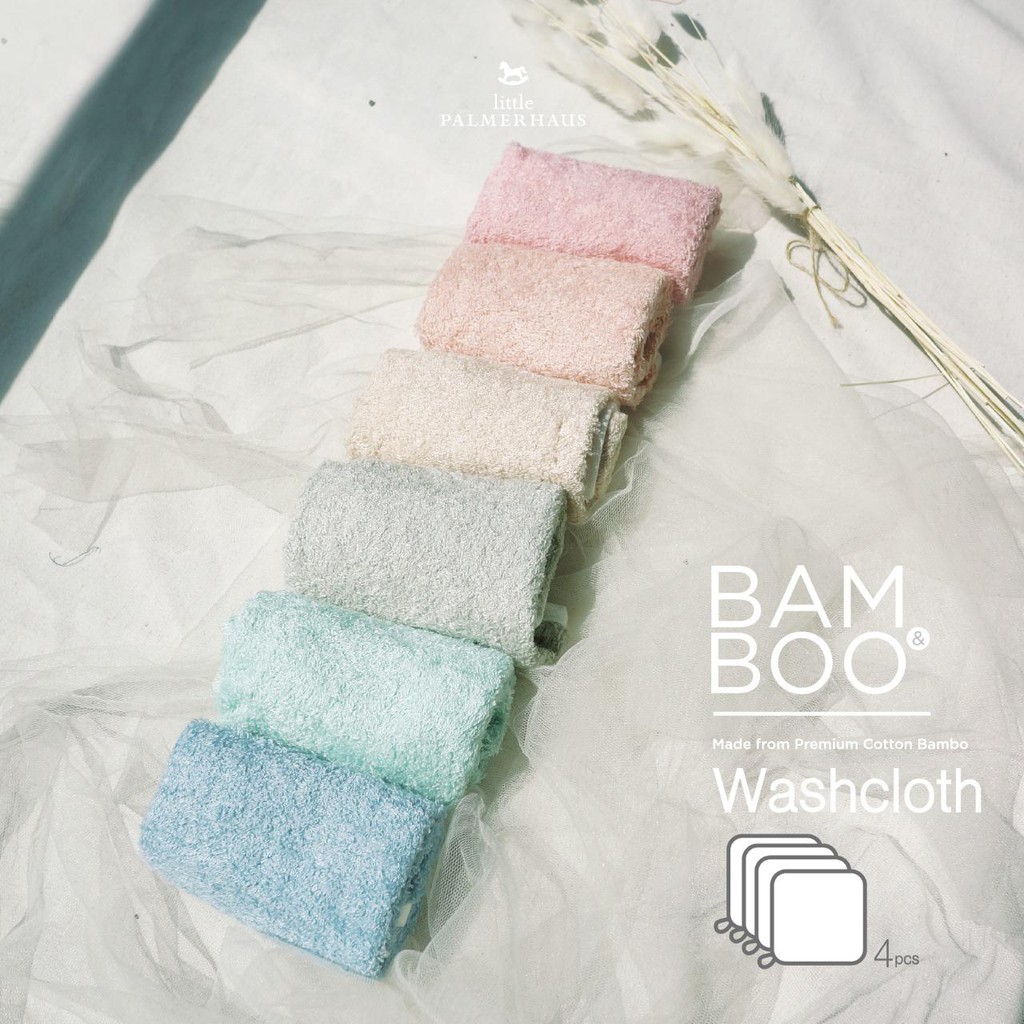 Little Palmerhaus waslap anak WASHCLOTH BAMBOO SAPU TANGAN BAYI  wash cloth BAYI ( 1 PCS