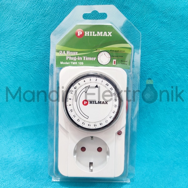 Saklar Timer 24 Jam - Stop Kontak Timer - Stop Kontak Otomatis Philmax TMR 109