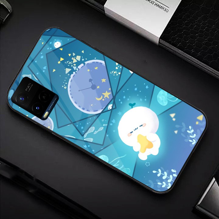 Softcase Glass Vivo Y21 Y21S [G44] - Softcase Mirror - Softcase Kaca Vivo Y21 Y21S - Softcase Glass 