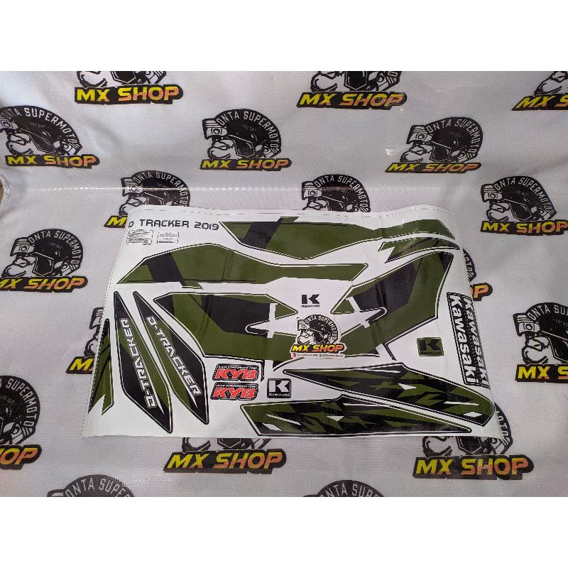 Striping lis decal standar dtracker dt new army hijau
