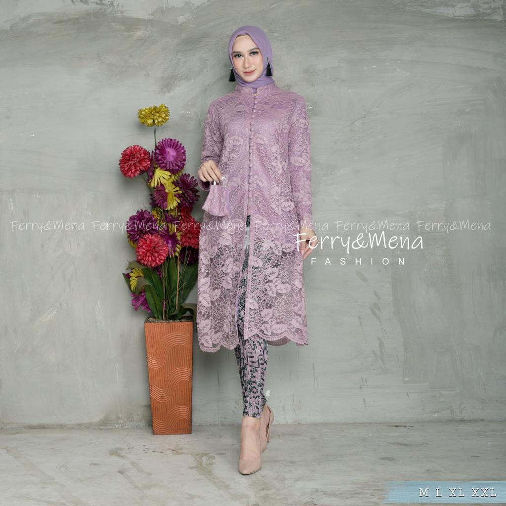 Rasaqi kebaya/ Kebaya tunik kancing / Kebaya wisuda / kebaya tulle kondangan / Tunik Pesta wanita/baju kurung melayu/baju wisuda/kebaya brokat