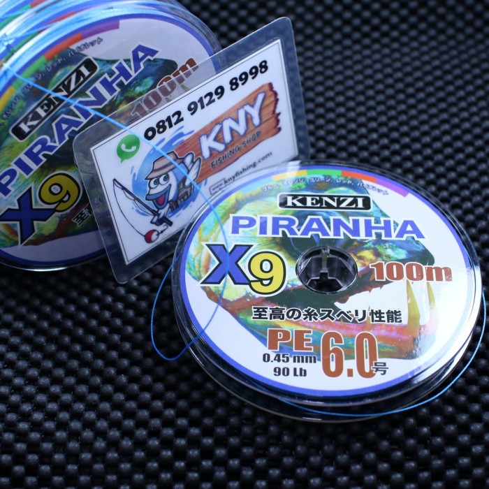senar benang pancing pe kenzi piranha x9 pe 6.0 kenur mancing laut 88 joran