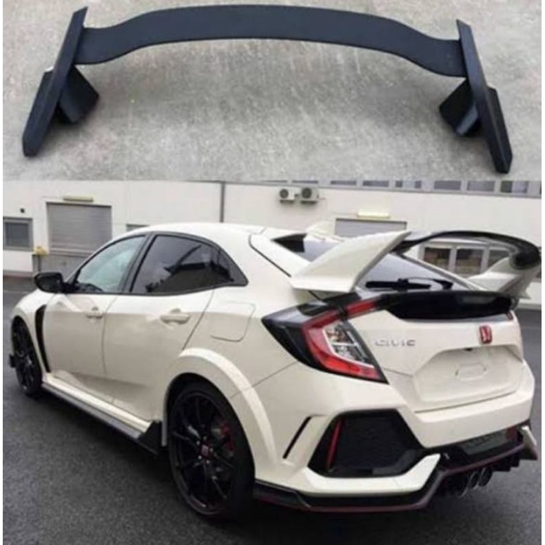 Spoiler All New Civic HC Racing Wing Bagasi Civic All New HC Racing Plastik