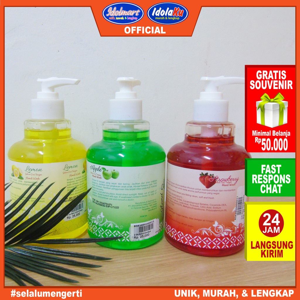 IDOLAKU Sabun Cuci Tangan / Hand Soap E Oto Moto 410ml Sabu Cuci Tangan