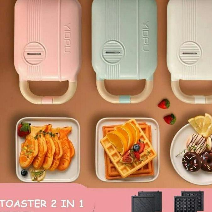 Yidpu Toaster Waffle Maker and Sandwich 2in1