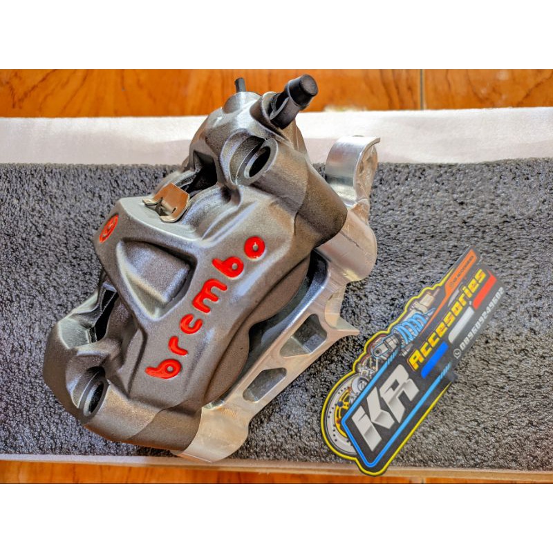 kaliper brembo M50 monoblock pith 100 set breket cnc PNP skok ninja R RR disk 300 320mm
