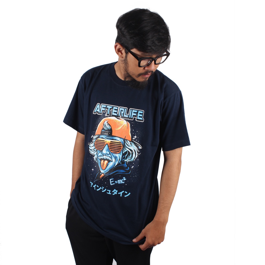 AFTERLIFE - Tshirt  Albert Einstein Navy | 21049C