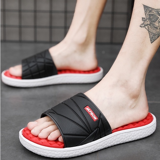 [Sol Pijat+Gaya Baru] Sandal Kulit Pria/Sandal/Sandal Kasual Murah Terbaru/Sandal Pria/Modern Keren Kasual/Sol Pijat Berbentuk Kerucut/Kualitas Terbaik/Tahan Air Non-Slip