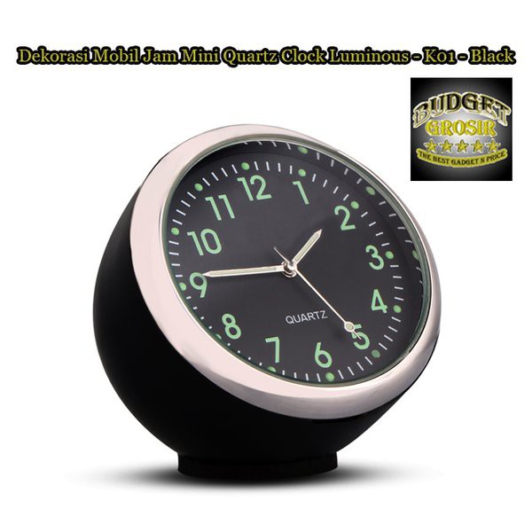 Dekorasi Mobil Jam Mini Quartz Clock Luminous