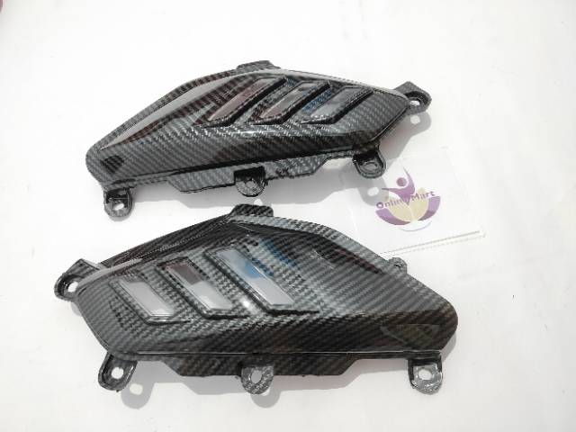 Cover sirip samping Yamaha Nmax karbon Sirip Body samping Nmax belakang carbon