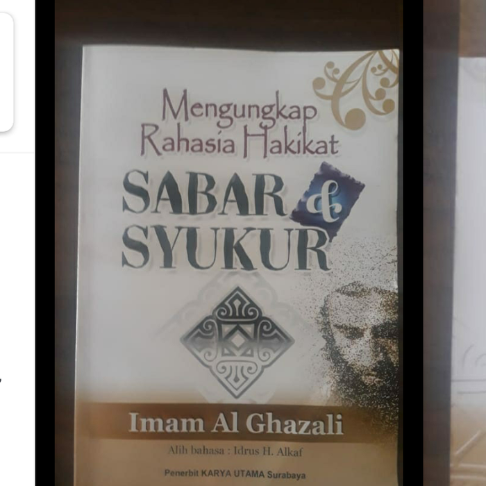 buku mengungkap rahasia hakikat sabar dan syukur - imam Al Ghazali Ra