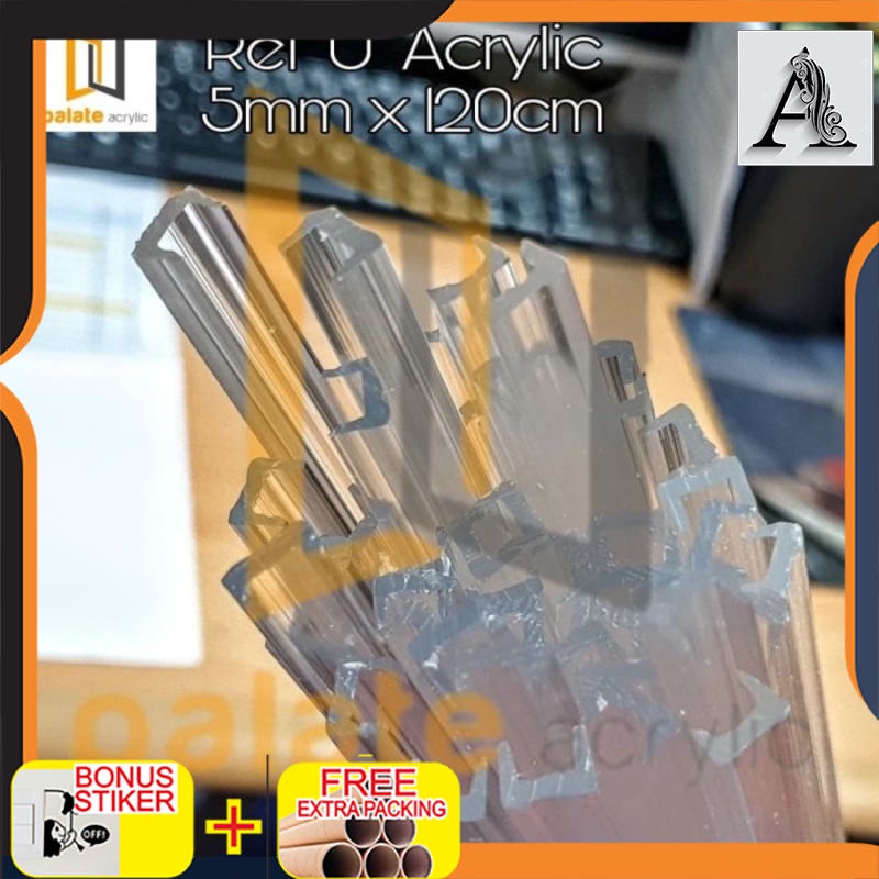 

Terlaris AKRILIK REL / REL U ACRYLIC 5MM - 5mm