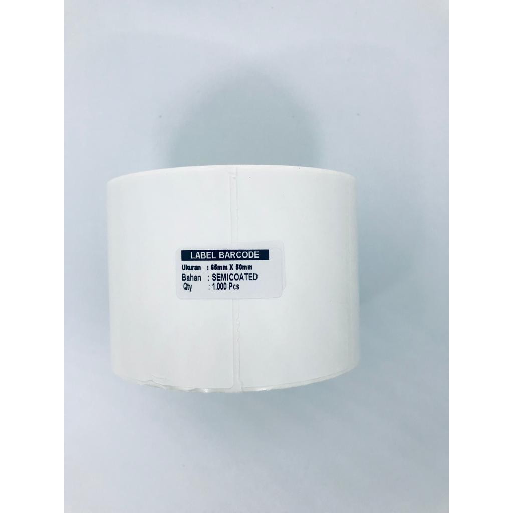 LABEL SEMICOATED 65 X 50mm | LABEL ETIKET 65 X 50 | LABEL BARCODE 65 X 50mm