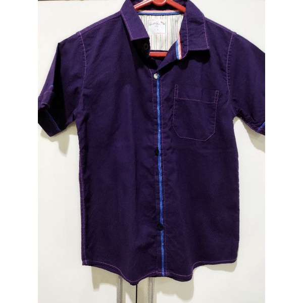 Arnold Palmer kemeja anak laki laki usia 7 tahun bekas