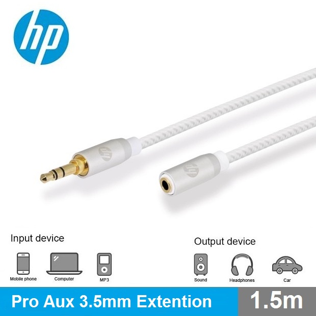 Kabel Sambungan Audio HP Pro AUX 3,5mm Extention 1.5M