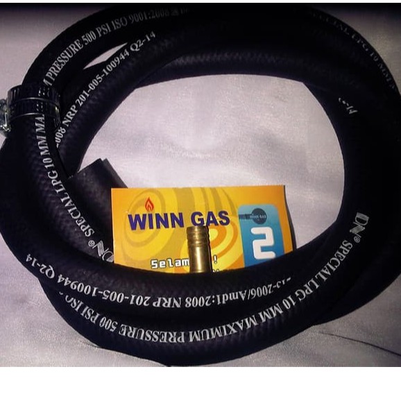 Selang Gas LPG 500 PSI Berlapis Tiga Tebal dan stadar ISO 9001 ASLI DN