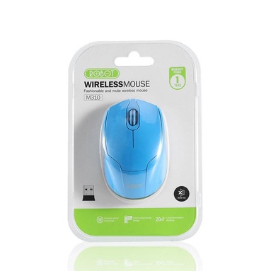 WIRELESS OPTICAL MOUSE ROBOT M310 ORIGINAL GARANSI RESMI 1 TAHUN