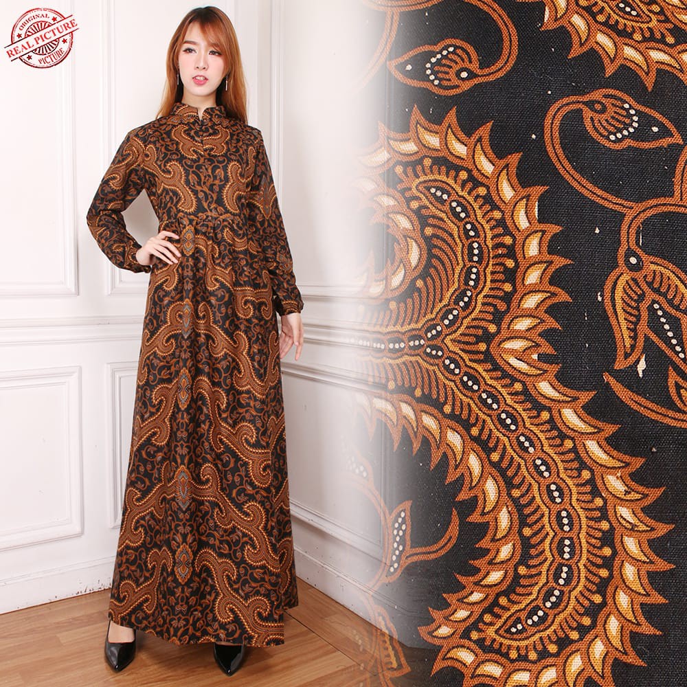 SB Collection Dress Maxi Nanda Longdress Gamis Terusan Batik Wanita