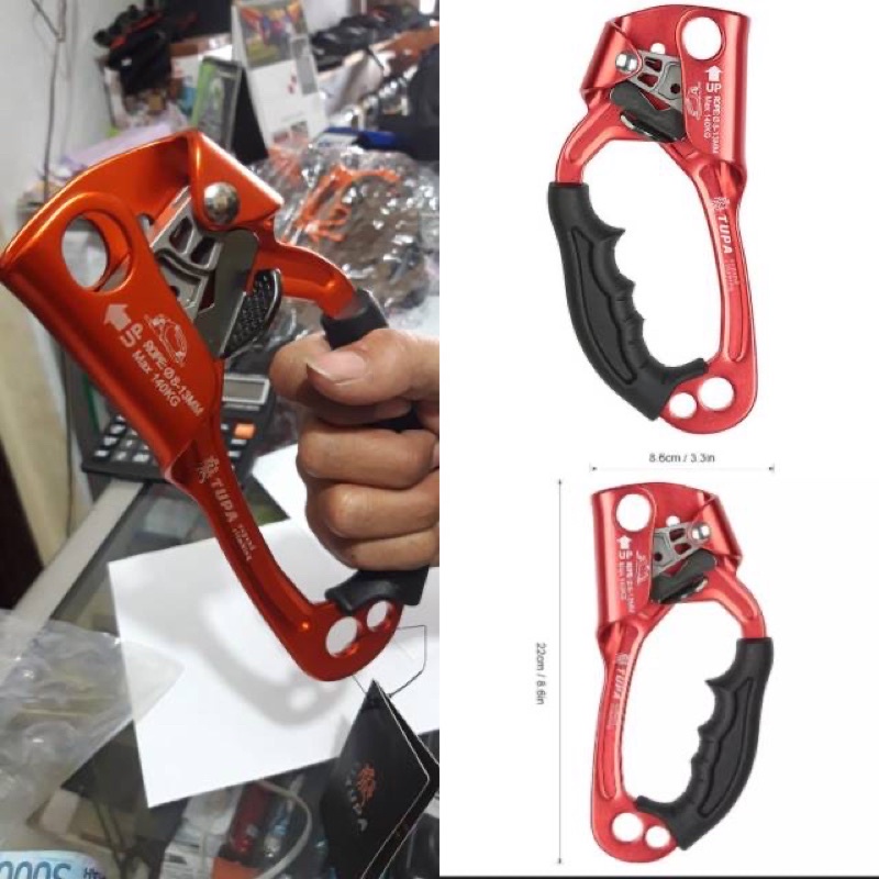 Ascender tupa jumar not descender croll karmantel safety work climbing outdoor outbound right