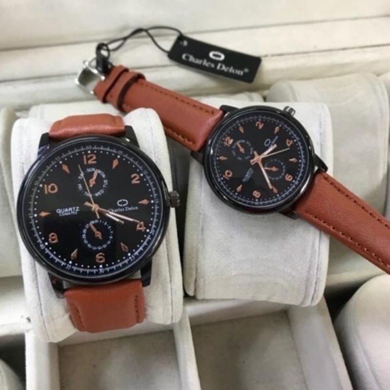 JAM KULIT CHARLES DELON COUPLE_WATER RESISTANT